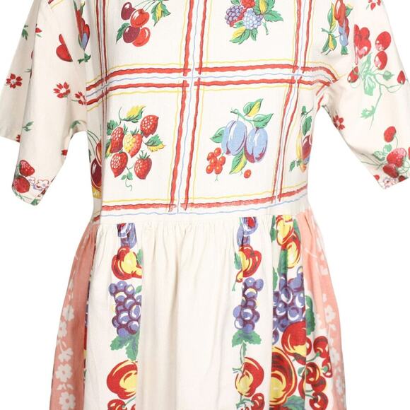 Vintage Kitsch'n Couture Dress from Vintage Fruit Tablecloth L B36 W34 - Hey Viv - Picture 4 of 8
